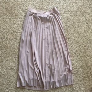 Blush Pleated Skirt